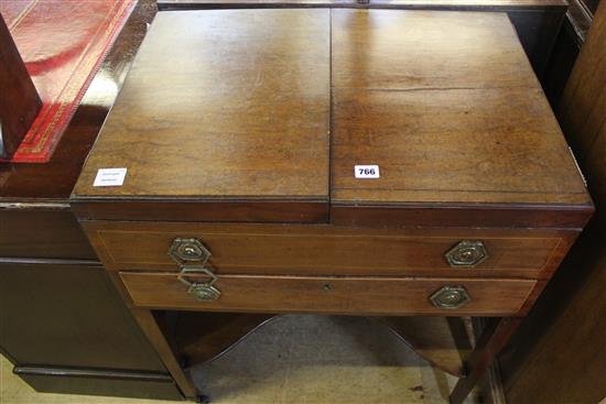 George III mahogany dressing stand